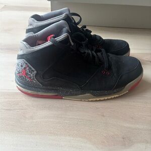 Jordan Black and Red Sneakers